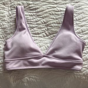 Size large lavender bikini top